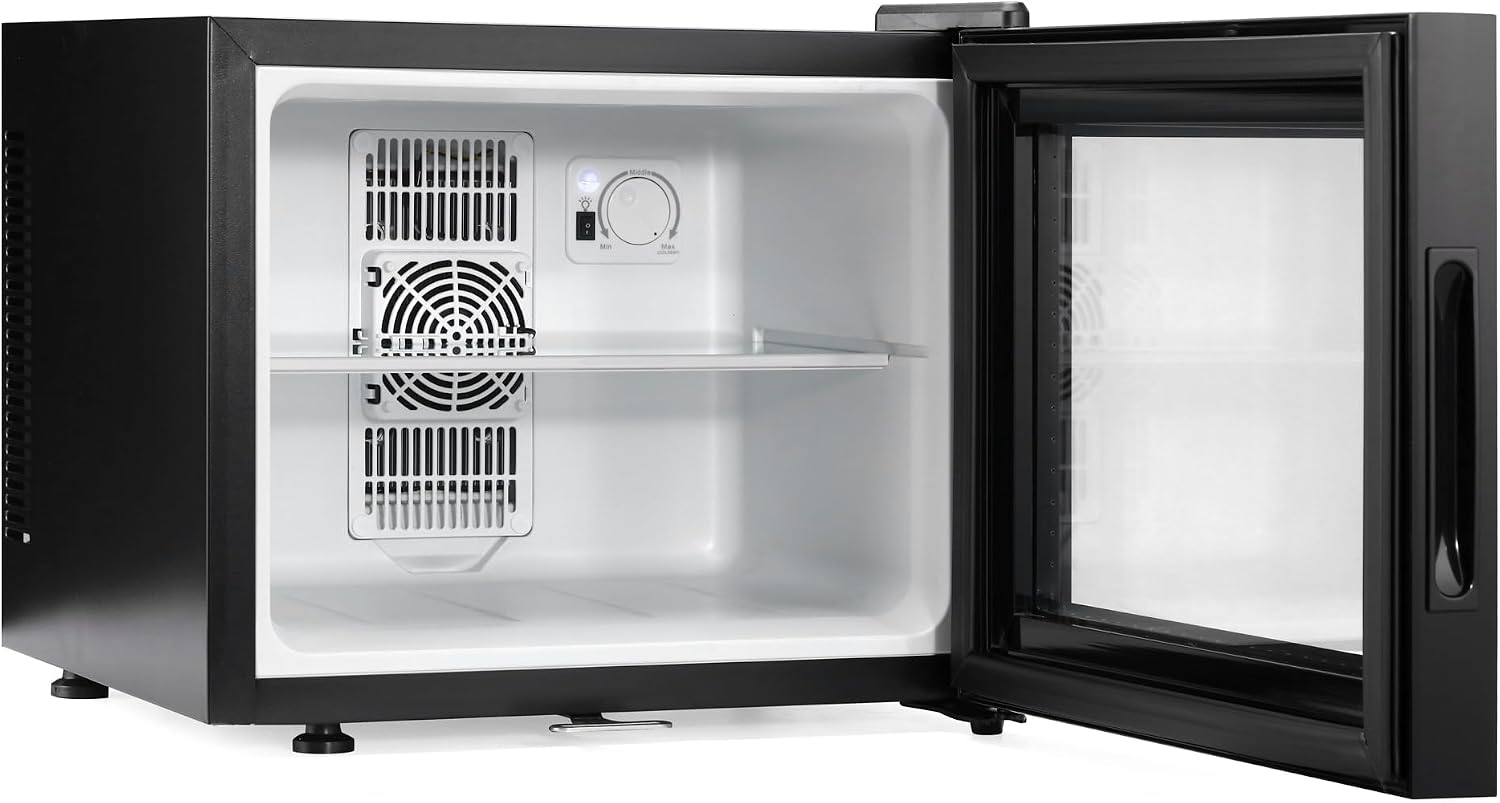 Aire20-G LED 20L Mini Fridge | Table Top Refrigerator | Quiet Frost Free Fridge for Bedrooms & Hotels