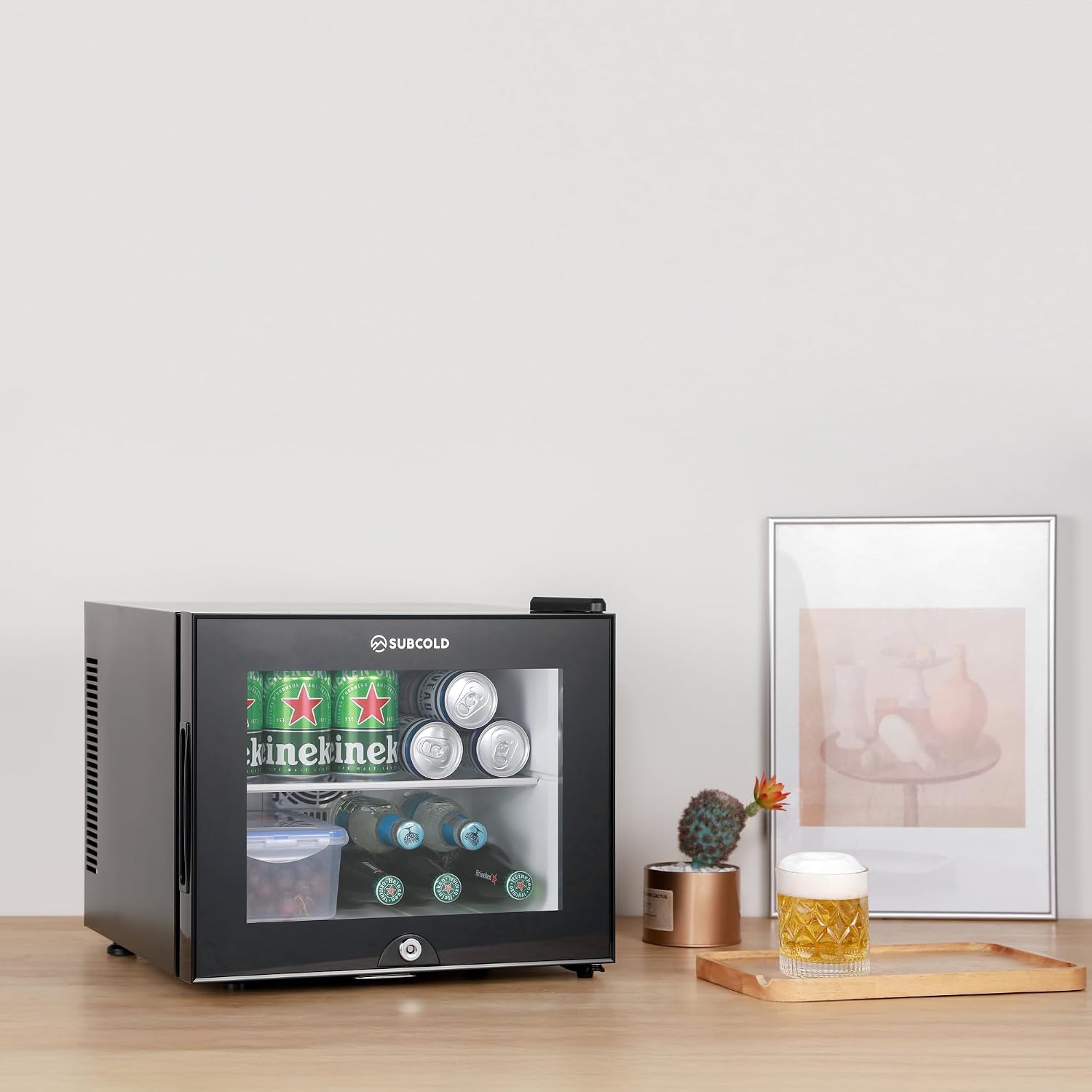 Aire20-G LED 20L Mini Fridge | Table Top Refrigerator | Quiet Frost Free Fridge for Bedrooms & Hotels