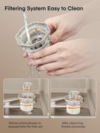 Table Top Dishwasher, Mini Countertop Dishwasher W/ 6 Programs, Delayed Start Function and Air Drying Function