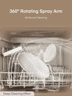 Table Top Dishwasher, Mini Countertop Dishwasher W/ 6 Programs, Delayed Start Function and Air Drying Function